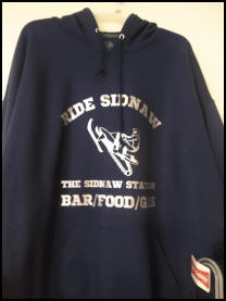 black sweatshirt sidnaw bar food grill