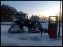 Trail groomer. ATV, snowmobile winter snow cleanup