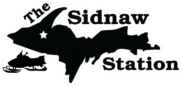 Sidnaw Station Logo. snowmobile with UP outline Upper Peninsula Ottawa forest houghton county Watton Kenton Covington